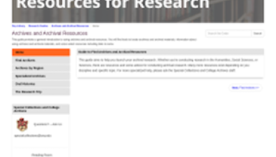 Archives and Archival Research LibGuide