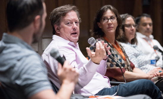 Sam Rubin '82 speaks on "Polarized Press, Politicized Science" in Choi Auditorium during Alumni Reunion Weekend in 2017. Sam Rubin '82 speaks on "Polarized Press, Politicized Science" in Choi Auditorium during Alumni Reunion Weekend in 2017.