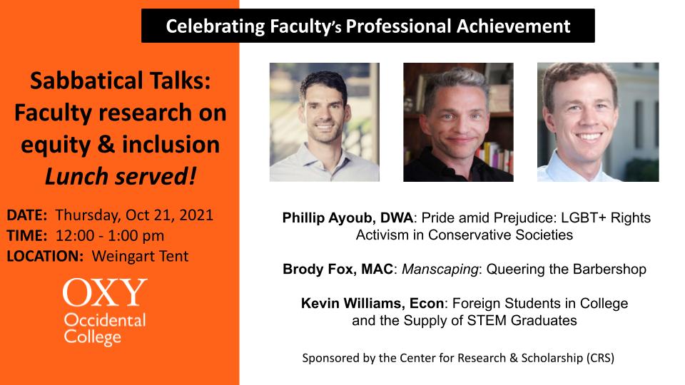 Sabbatical talks Sabbatical Talks
