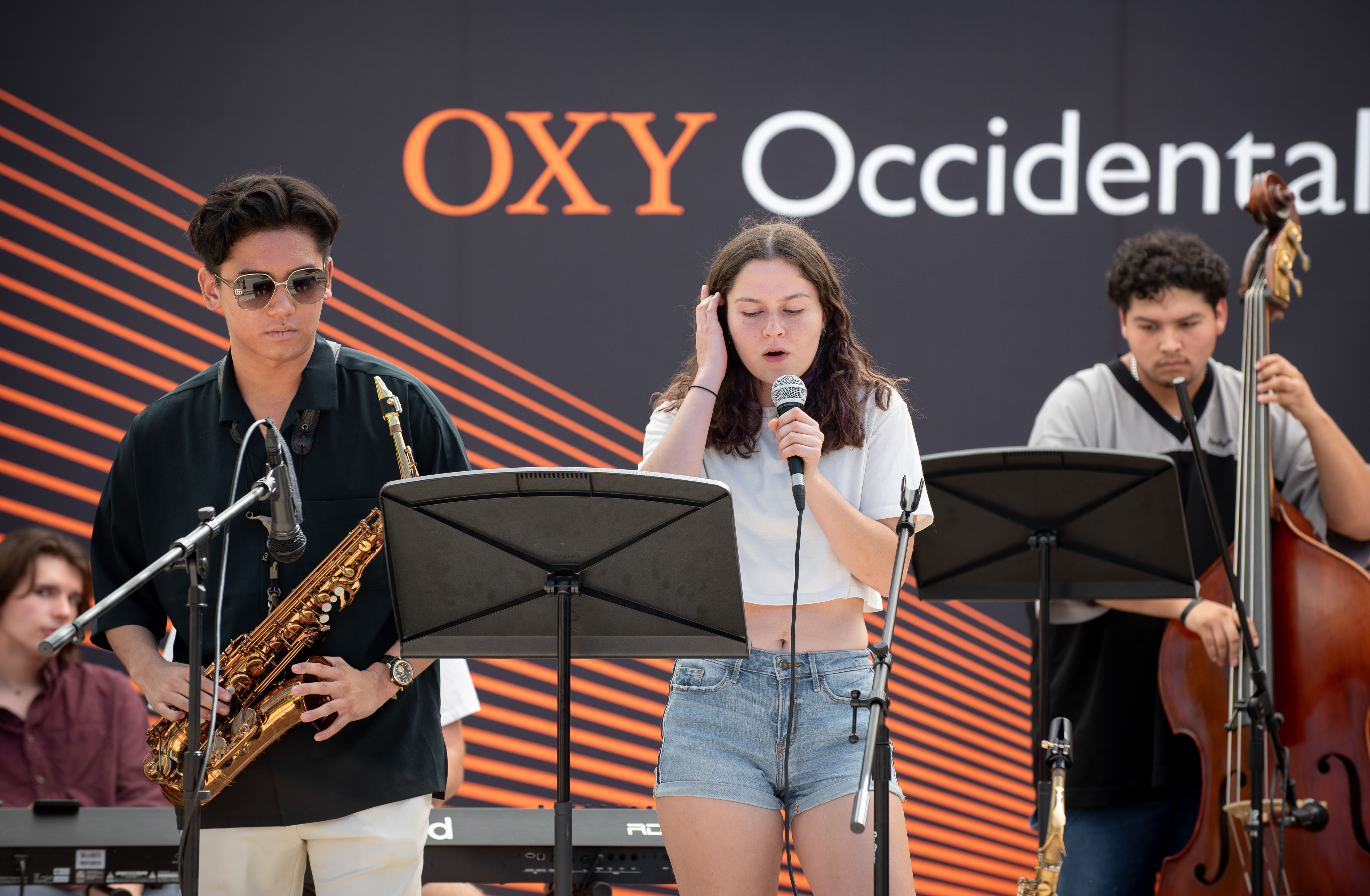 Students performing at concert