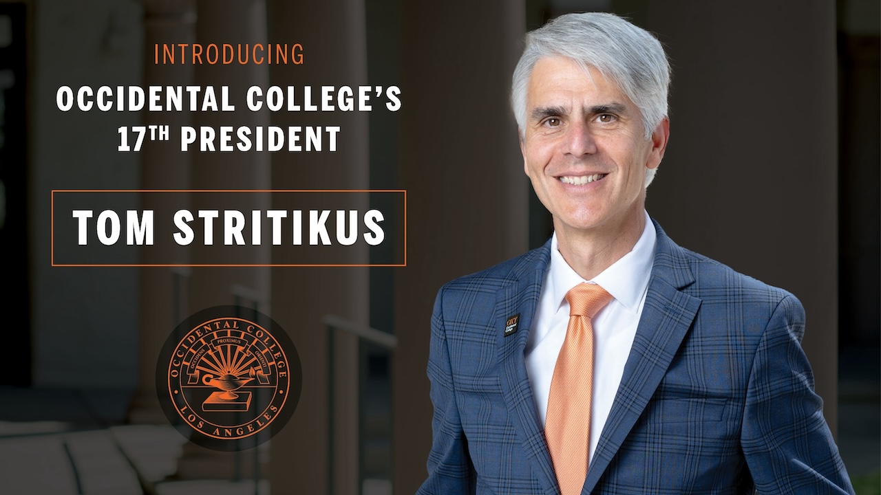 Occidental College President Tom Stritikus