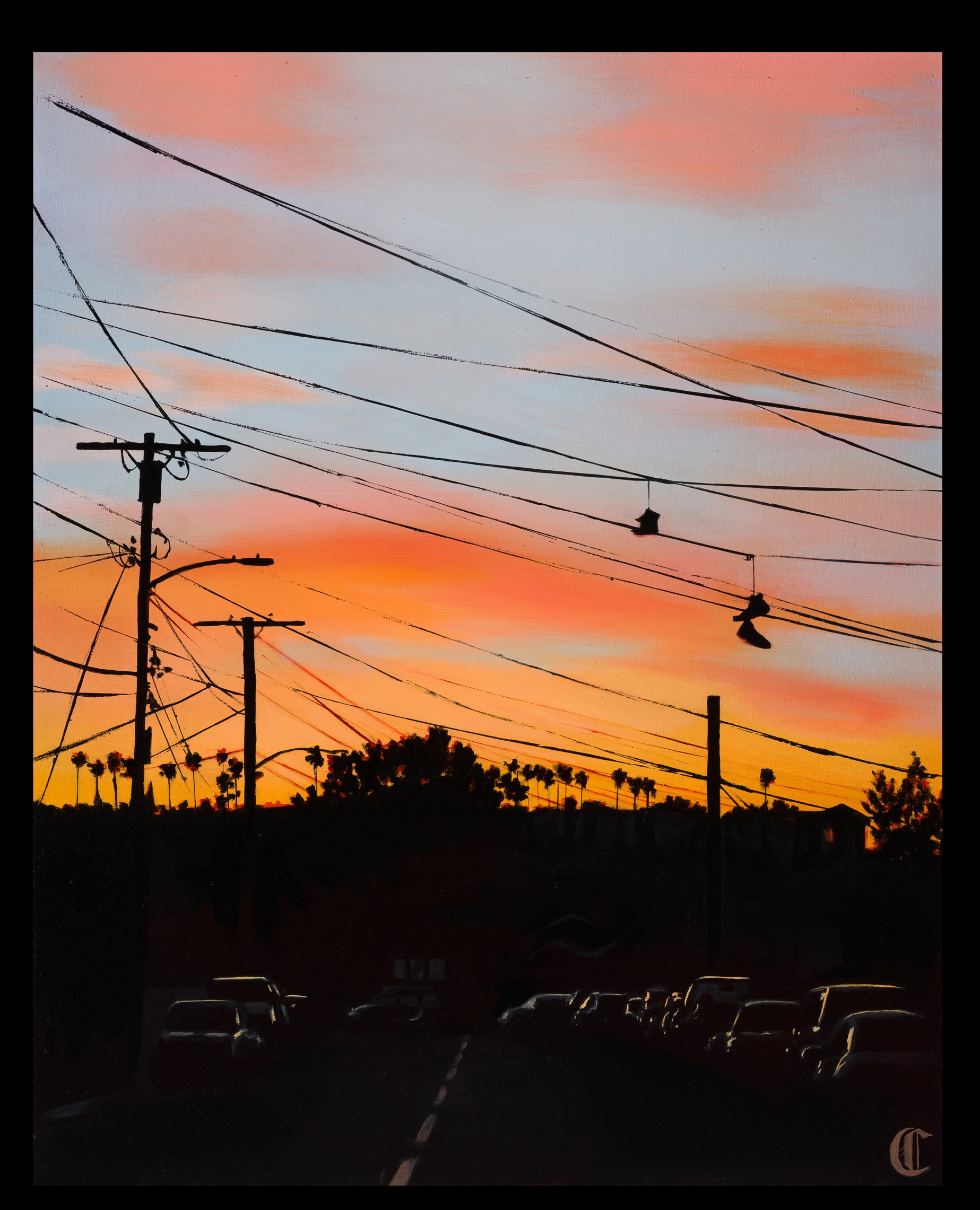 Angel City Review Cover c.jpg Photograph of LA at sunset, with a colorful sky and cars in the foreground.