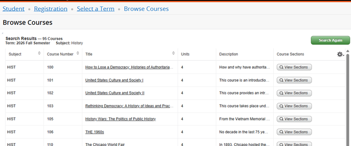 Browsing the Catalog Instructional Screenshot