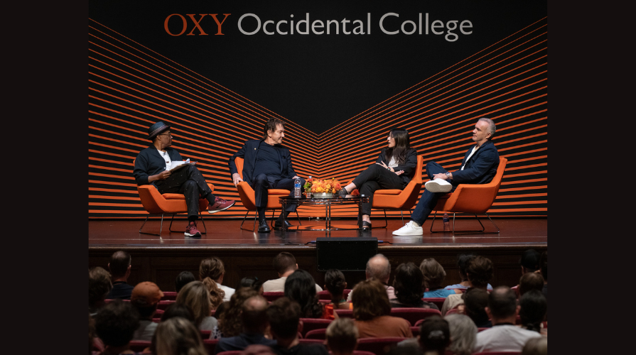 Alumni Bob Johnson, John Branca, Ramona Gonzalez, and Ian Montone discuss the music industry