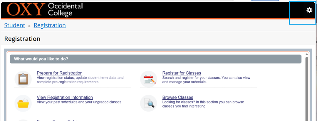 Instructional Screenshot for Class Search Registration