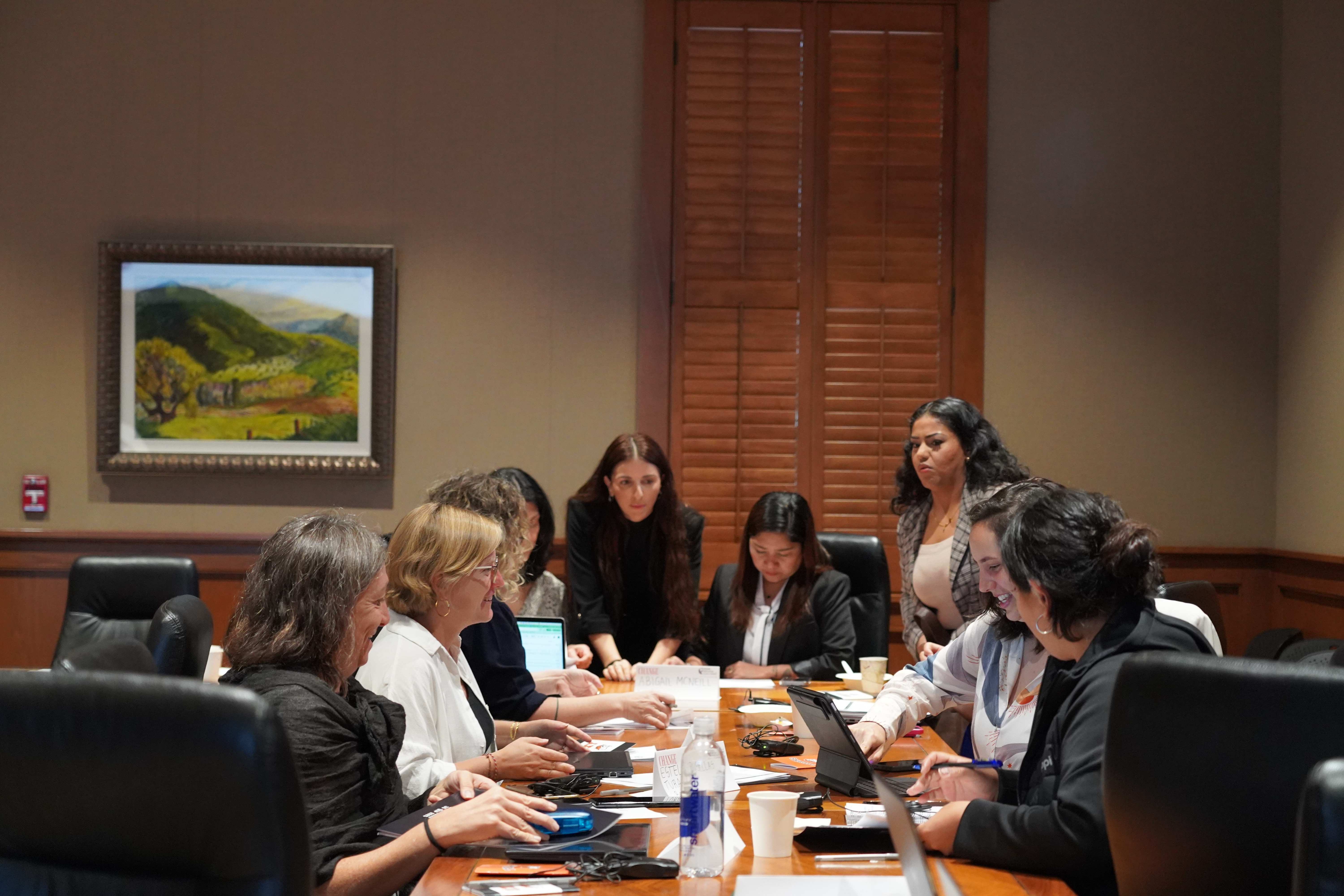 A group discussing at the CHANGE Conference