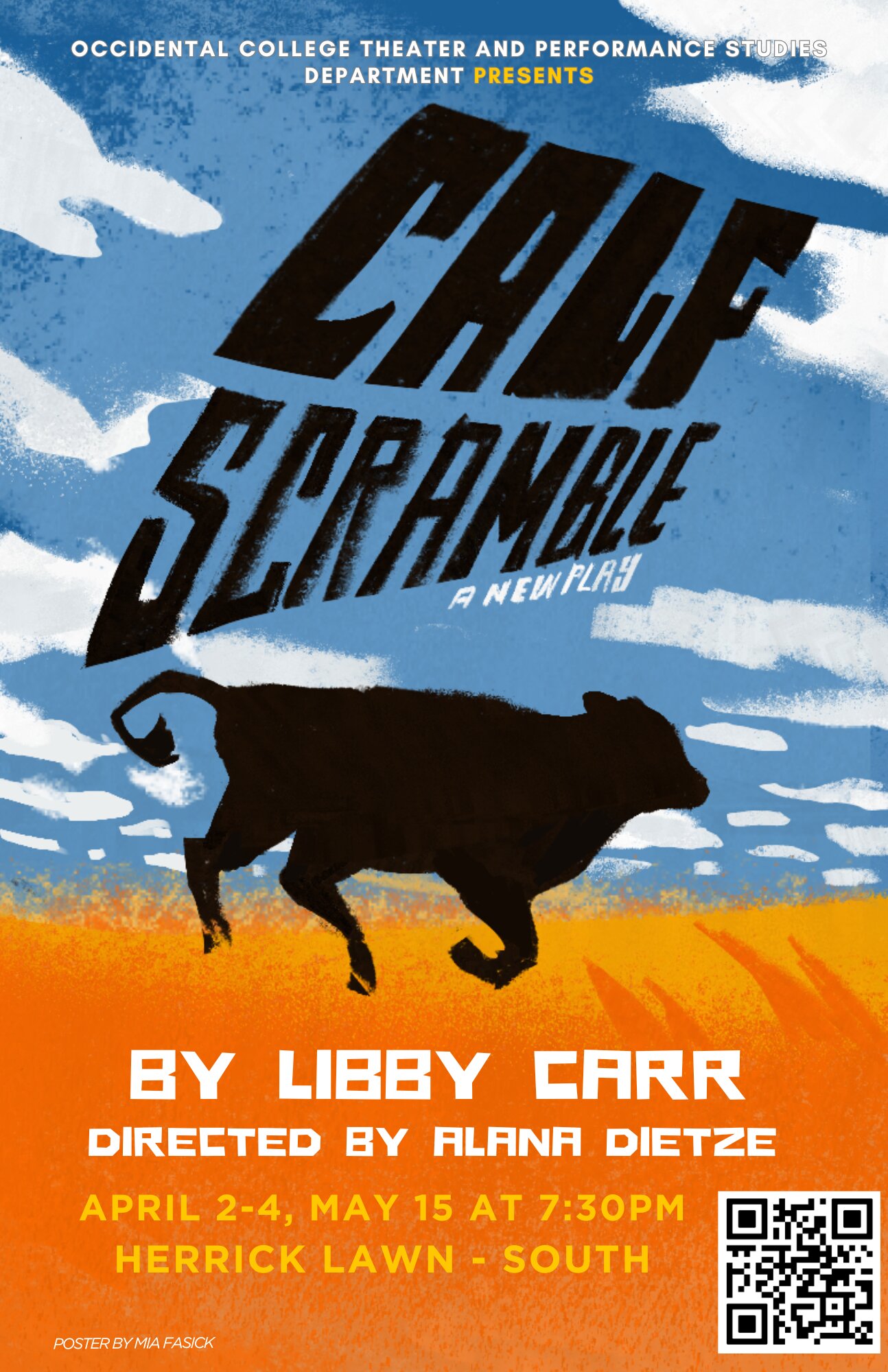 Calf Scramble Poster