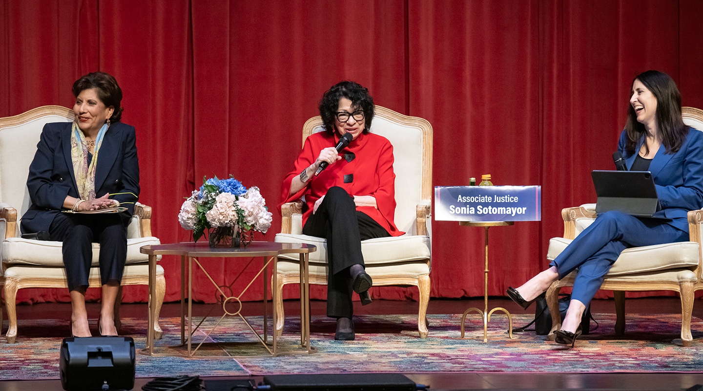 Left to right: Justices Mary Murguia, Sonia Sotomayor, and Patricia Guerrero 