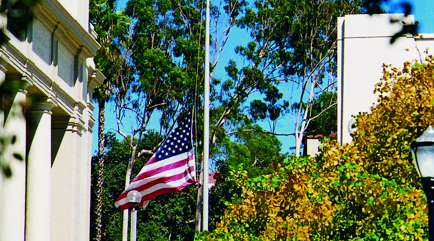 By order of President George W. Bush, the American flag flew at half-staff nationwide in the aftermath of 9/11 until Sept. 22, 2001.
