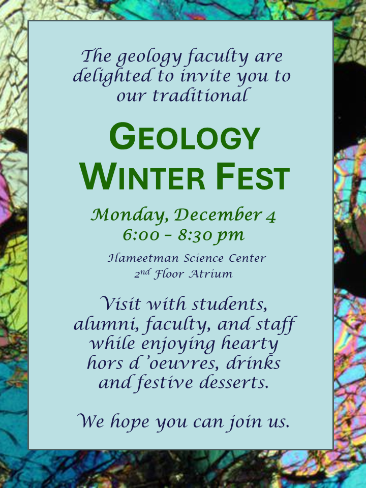 Geology Winter Fest 2023