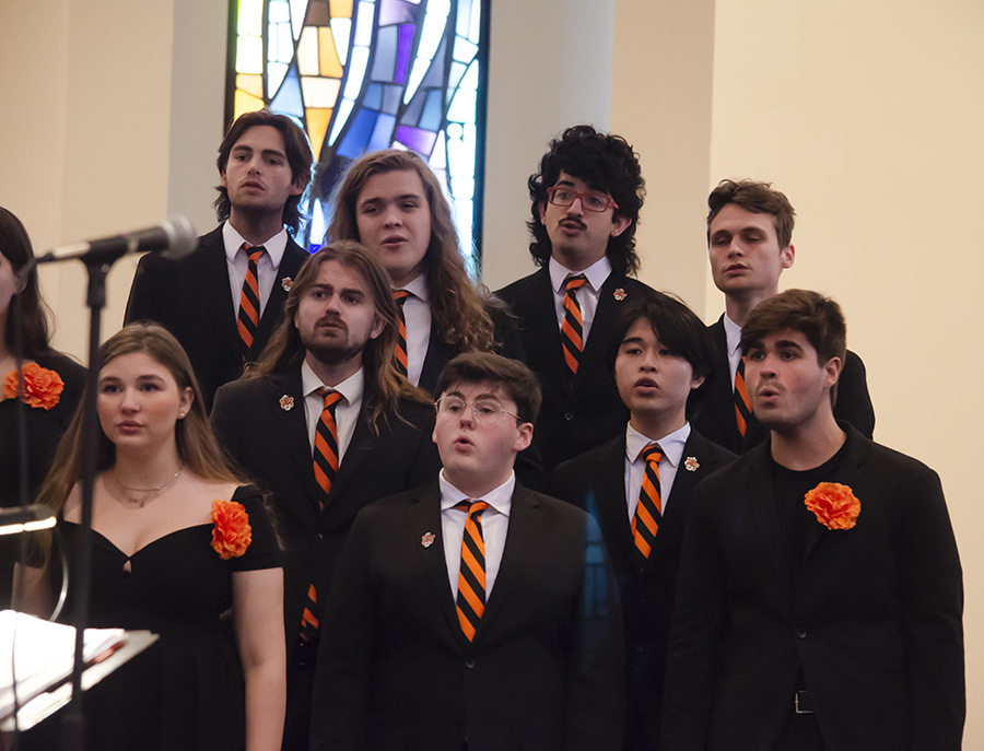Chorus Members Singing 