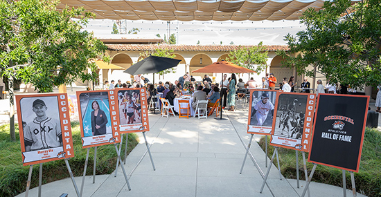 Cannon Plaza, site of the 2025 Occidental Athletics Hall of Fame ceremony.