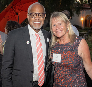 President Elam and Board of Trustees Chair Lisa H. Link P’18.