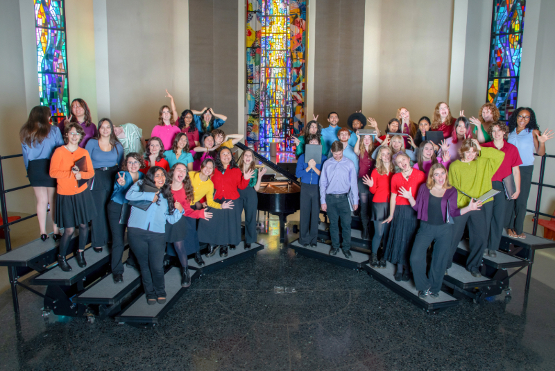 2026 College Corus ensemble silly photo