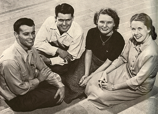 Jean Stiver '51, second from right.
