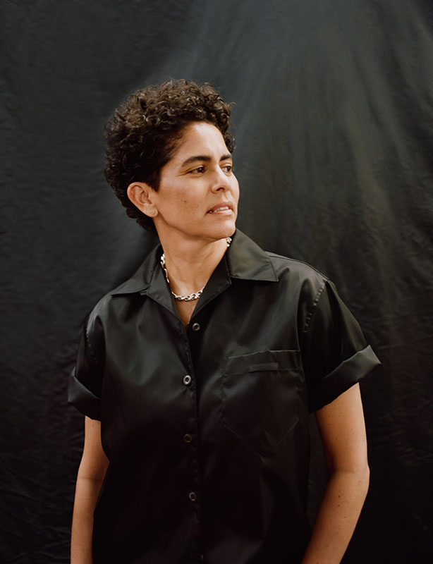 JulieMehretu.jpeg Julie Mehretu is wearing a black shirt