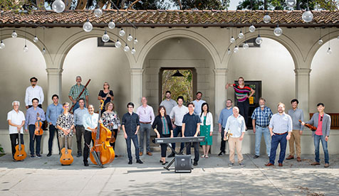 Twenty-five of the 53 personnel in Oxy’s Music Department.