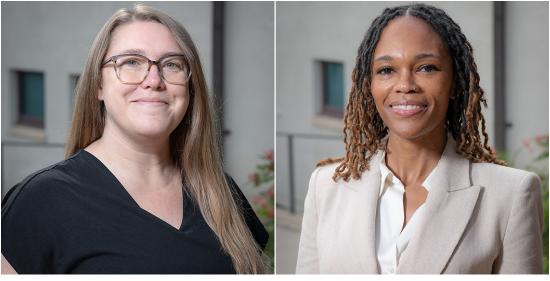 Madeline Wander ’08 (urban and environmental policy), Tiffany Wheatland-Disu (Black studies) 