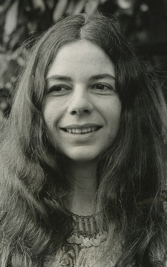Marsha Kinder, photographed in 1971 by Helga Gilbert.