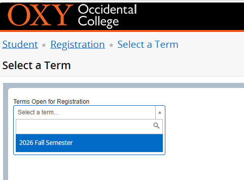 Instructional Screenshot Preparing for Registration