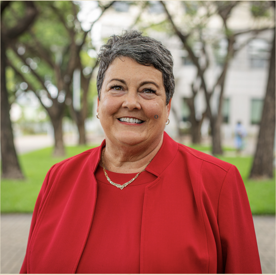 Portrait of Ambassador Virginia E. Palmer, Stuart Chevalier Professor of the Practice in Diplomacy & World Affairs at Occidental College