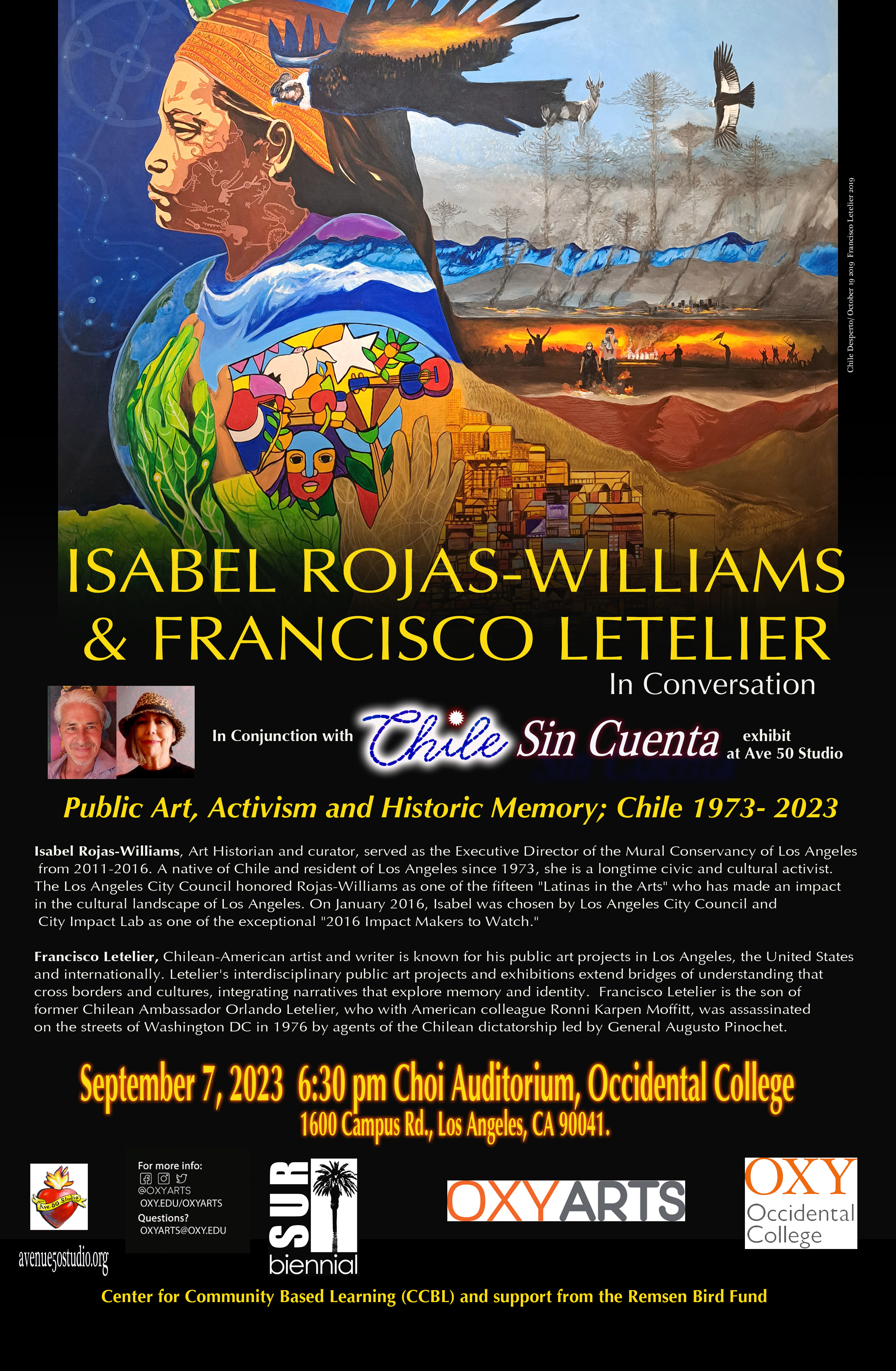 Public Art+Activism in Chile, 1973-2023 Poster Event Poster