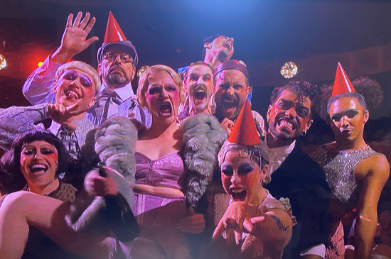 Loren Lester ’83 and fellow Cabaret cast members on the Tonys telecast in June. Loren Lester ’83 and fellow Cabaret cast members on the Tonys telecast in June.