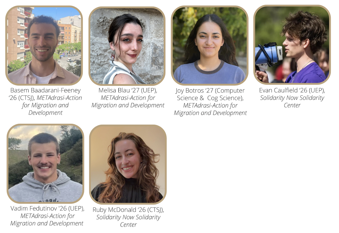 UEPI Summer 2025, Images of 6 Global Immigrant Rights and Social Justice interns