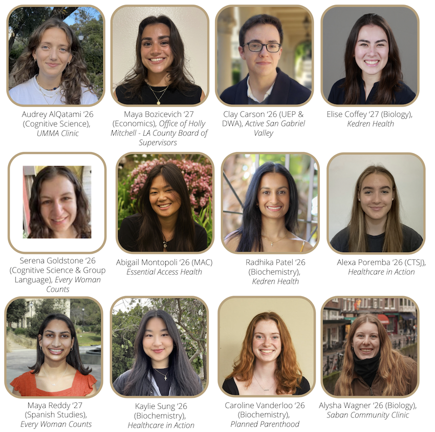 UEPI Summer 2025, Images of 12 Public Health and Street Medicine interns