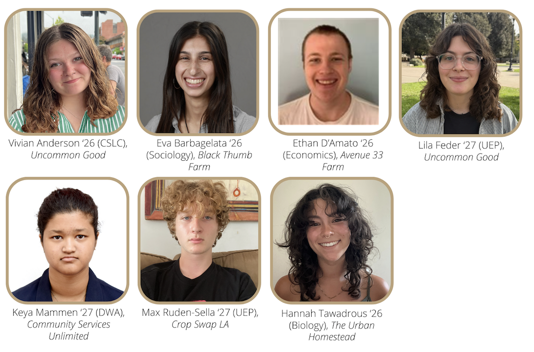 UEPI Summer 2025, Images of 7 Food Studies and Urban Agriculture Interns