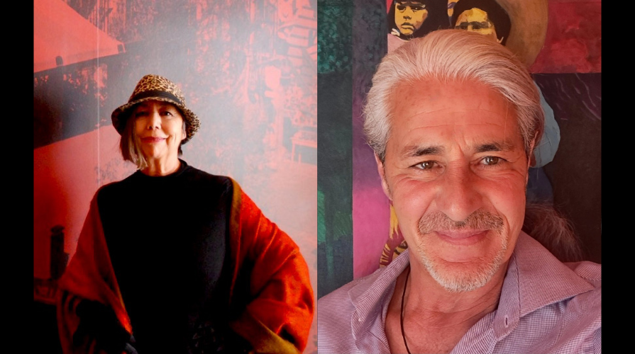 Public Art+Activism in Chile, 1973-2023 Two side by side images of Isabel and Francisco