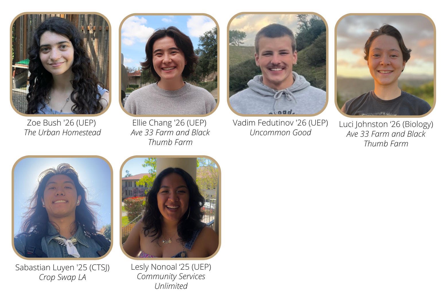 2024 urban agriculture interns