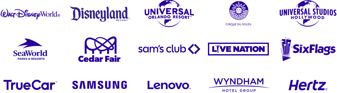 A group of corporate logos