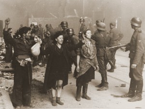 [Historical Photo] Jewish Resistance fighters who were captured by SS troops during the Warsaw Ghetto uprising
