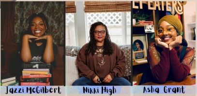 three Black women bookstore owners who will appear at this event Black Women - Owned Bookstores And Social Justice
