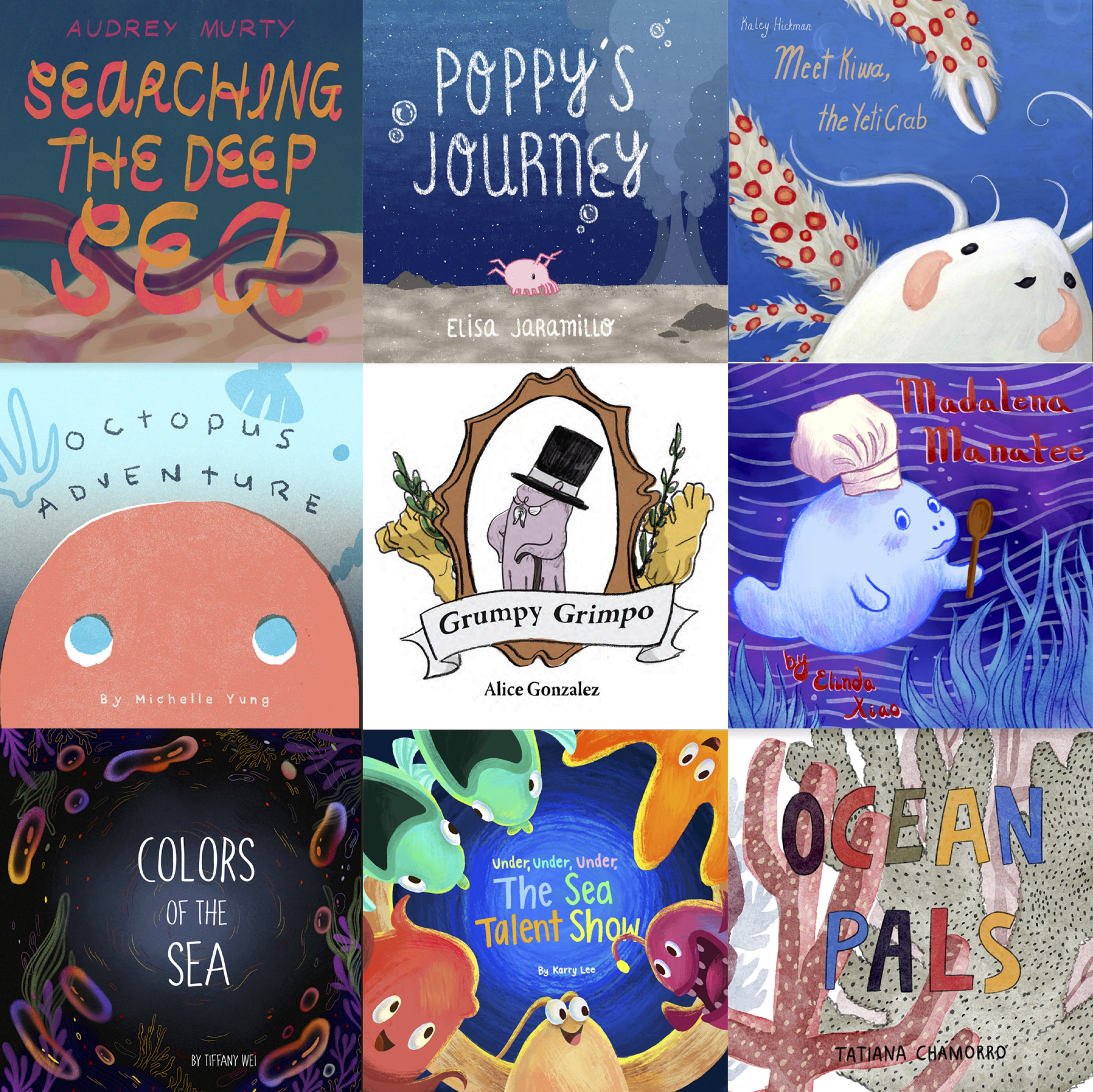Mosaic of the children's book covers