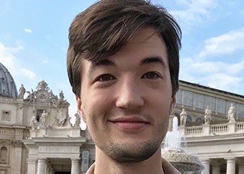 A headshot of Occidental College student Milo Goodell 