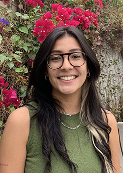 A head shot of Occidental college student Amanda Medina 