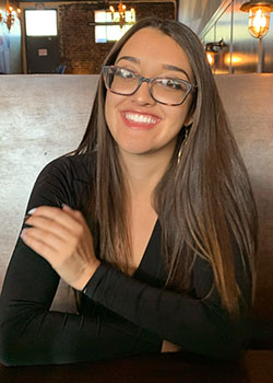 A head shot of Occidental college student Sena Gersh 