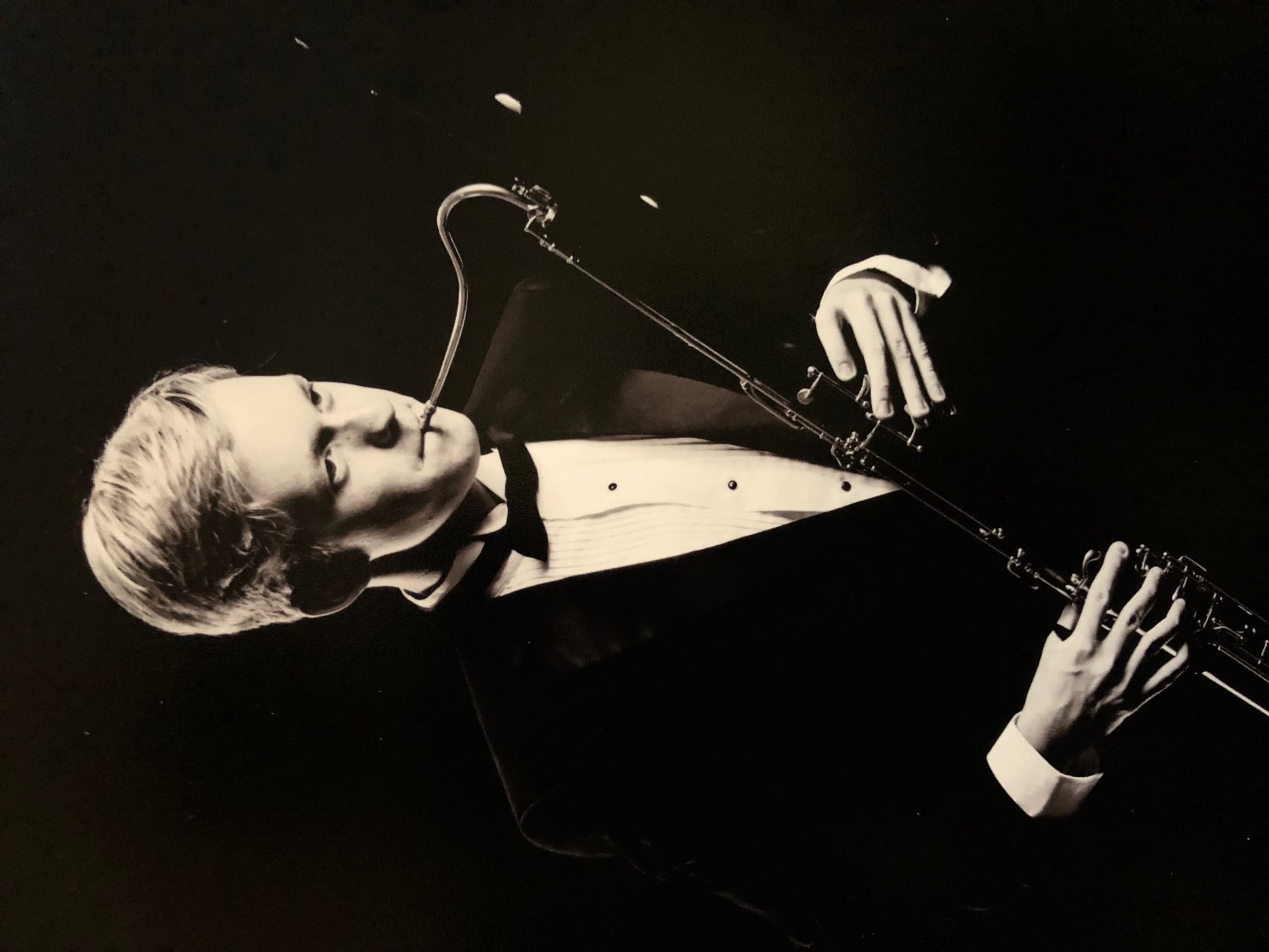 Sven Slattum '22 playing his bassoon