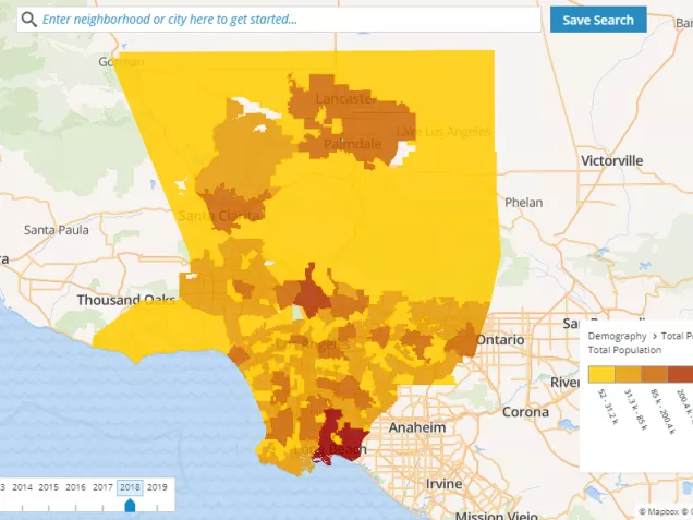 neighborhood data map