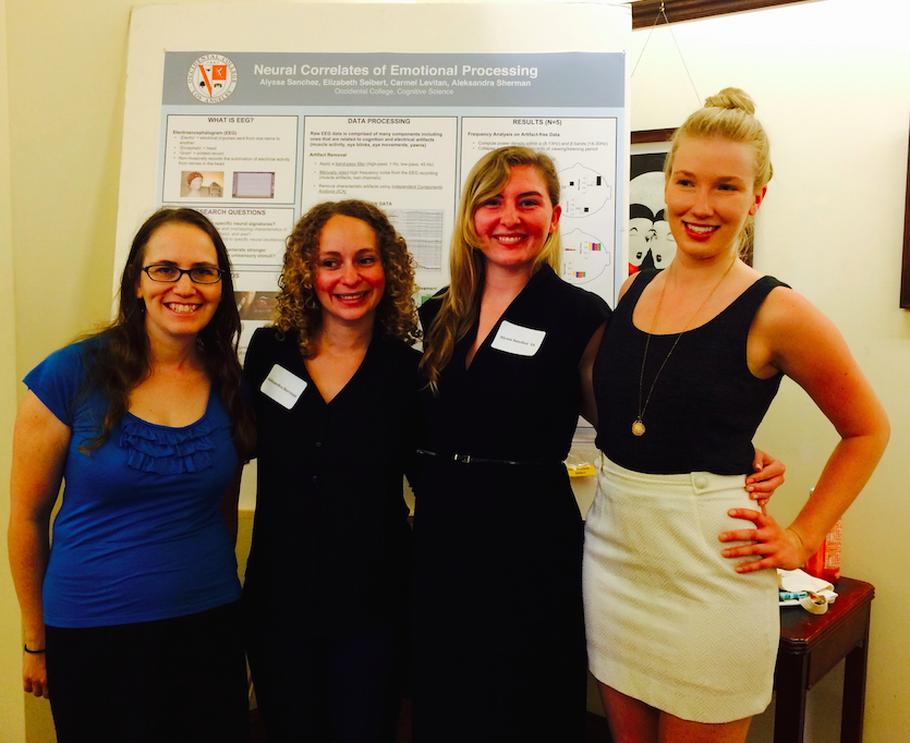 Professor's Levitan & Sherman posing with Alyssa Sanchez and