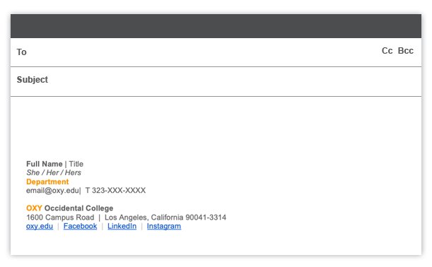 Oxy Gmail signature