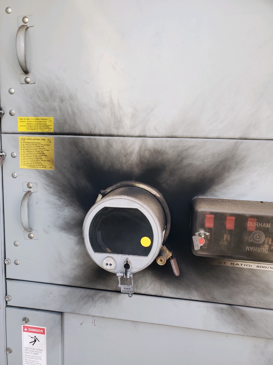 Burnt LADWP Meter