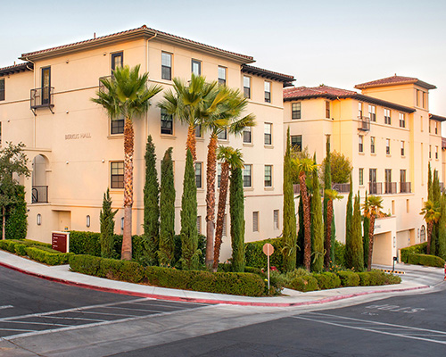 The front of berkus hall