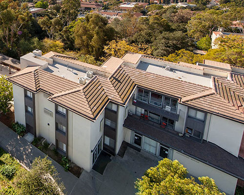 Overhead view of Norris Hall