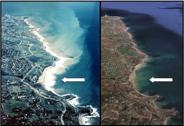 Turbidity plume from the Portuguese Bend landslide