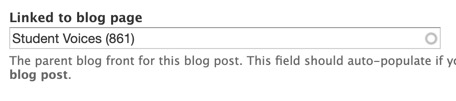 "Linked to blog page" screenshot
