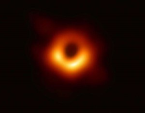 First image of a black hole, provided by the Event Horizon Telescope