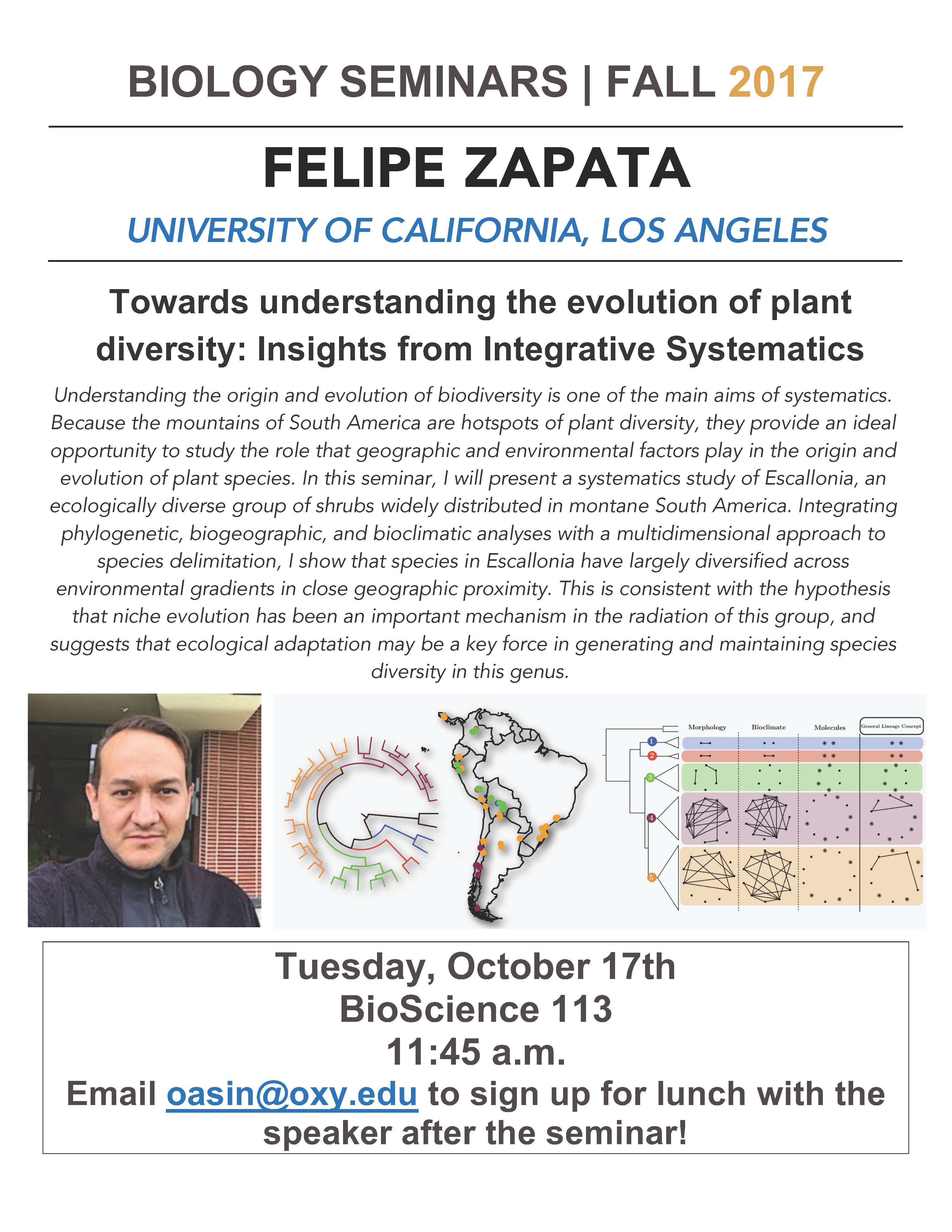 Image for Felipe Zapata - Towards understanding the evolutio